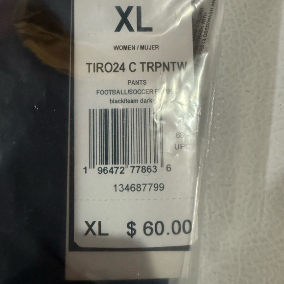 Adidas Women's Black and Gray Track Pants - Picture 6 of 6